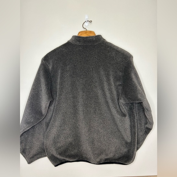 Handcrafted Fleece Full Zip Jacket - Gray - Beautiful - Warm - Aztec - XL Size - Picture 3 of 10